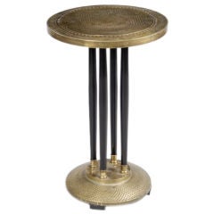 Antique Art Deco Pedestal Side Table