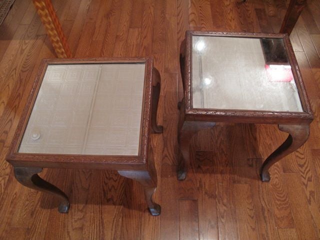 Pareja de mesas auxiliares americanas en Excelente estado para la venta en Hudson, NY