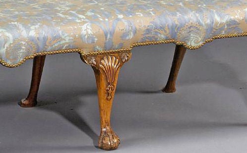 George III walnut settee