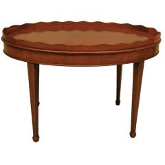 Mahogany tray on stand