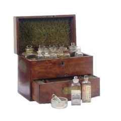 Used Mahogany apothecary box