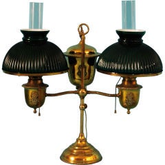 Antique Double student's lamp.