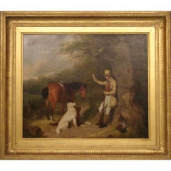 Oil on canvas; English school