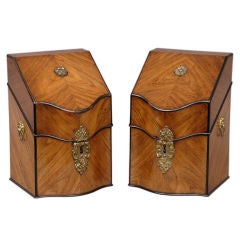 Continental Kingwood cutlery boxes
