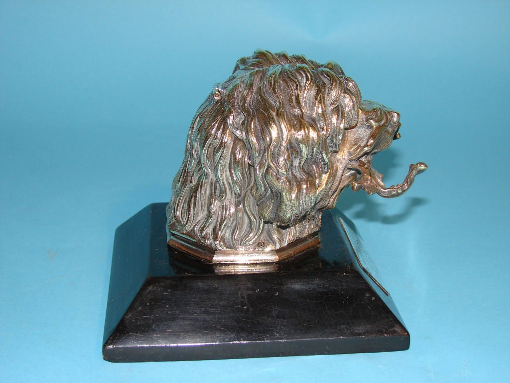 Brass Terrier Inkwell