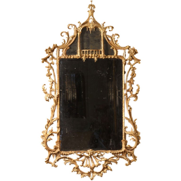 Rococo Chippendale Mirror For Sale