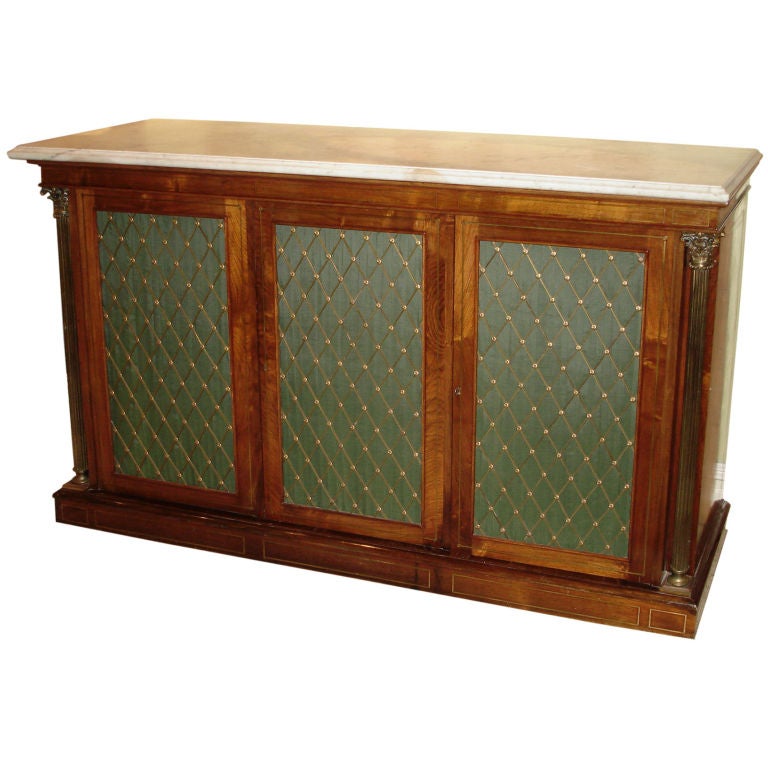 A Regency Cabinet With Marble Top For Sale