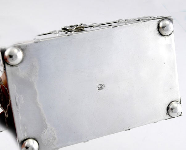 1930 Sterling Silver Trunk By Fred Davis Mexican Silver 4