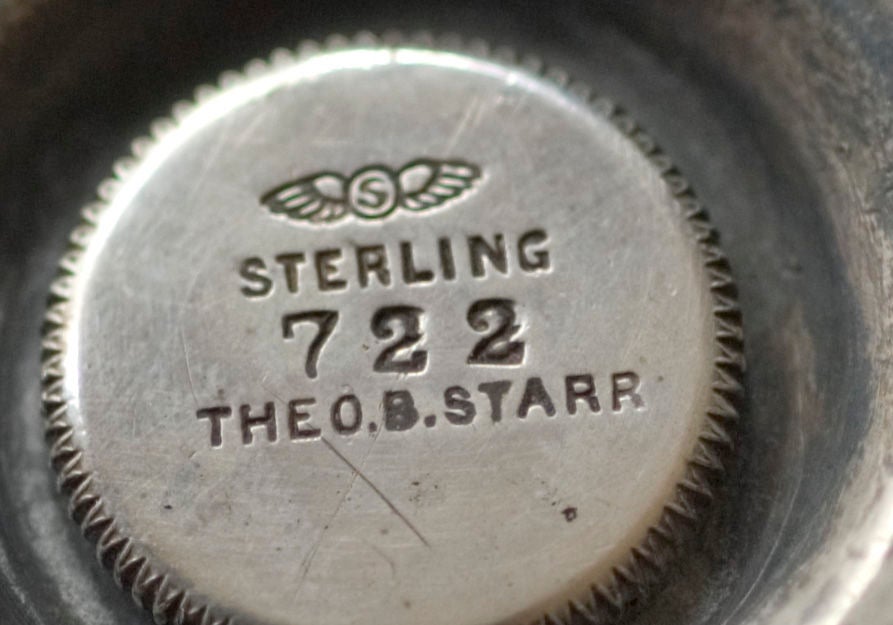 Rare Shiebler Antique Sterling Silver, Three Dimensional Head Sander For Sale 1