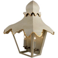 Tole Tent Sconces by Coleen & Company