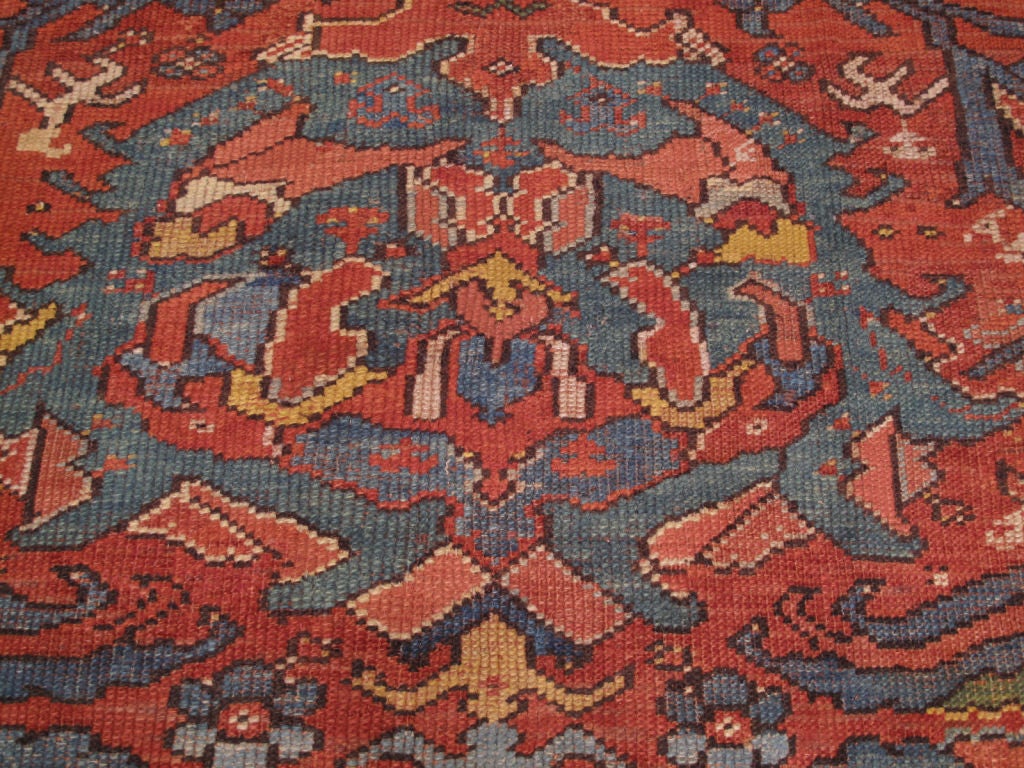 Antique Oushak Carpet In Good Condition In New York, NY