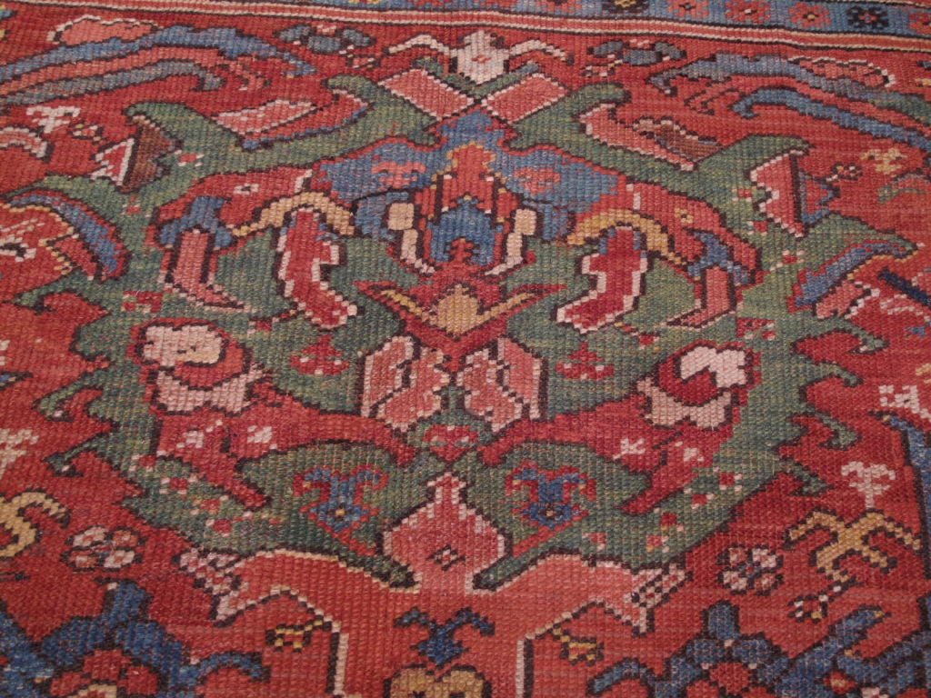 19th Century Antique Oushak Carpet