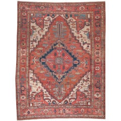 Antique Serapi Carpet