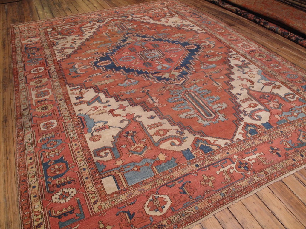 Antique Serapi Carpet