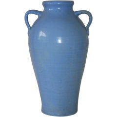 Large Bybee, Ky.  Art Pottery Vase in Sky Blue Glaze