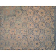 Antique Fortuny Stenciled Cotton Panel