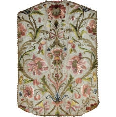 Used Silk Embroidered Chasuble Back