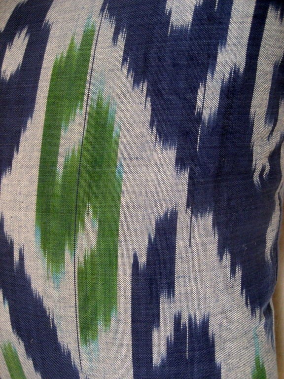 Down Ikat Pillow. Zippered opening. Price is per pillow.
