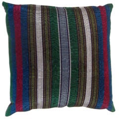 Silk Striped Pillow