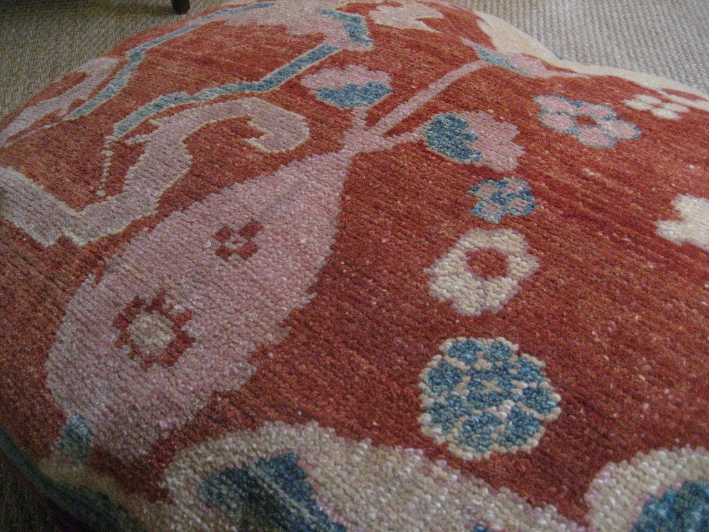 Dog bed made from vintage Turkish carpets.