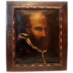 18th Century Oil Painting in Original Frame