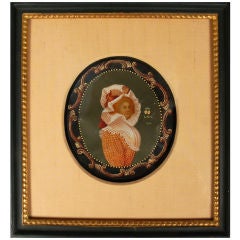 Fine  miniature  portrait on vellum