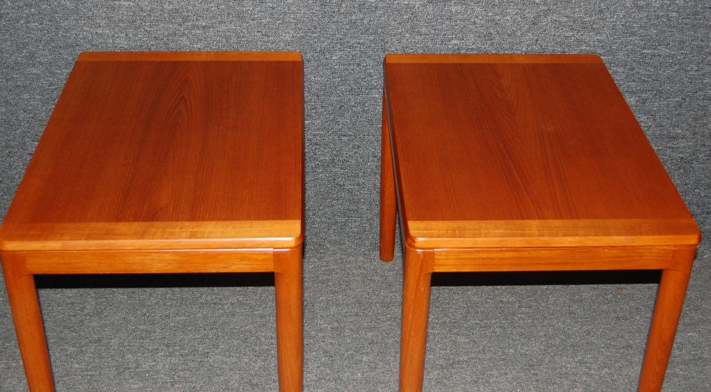Pair of Swedish Modern Teak End Tables In Good Condition For Sale In Atlanta, GA