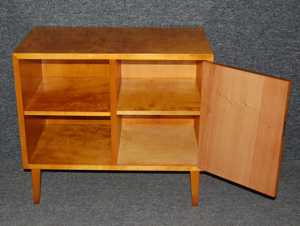 Mid-20th Century Vintage Swedish Art Moderne Intarsia Cabinet End Table