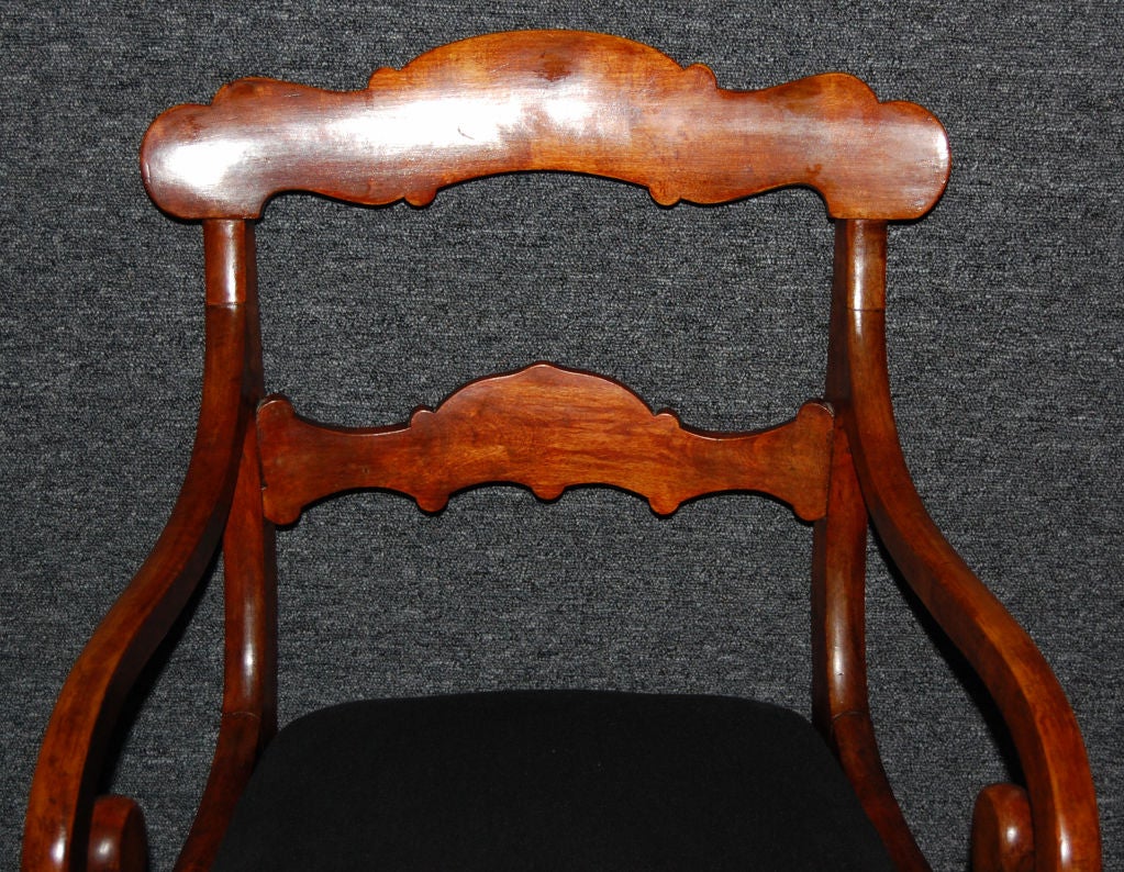 Birch Antique Swedish Karl Johan (Biedermeier) Arm Chair