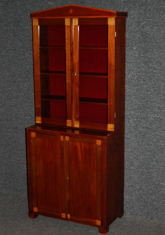 Period Swedish Empire Bookcase Cabinet Cabinetmaker's Sample 2