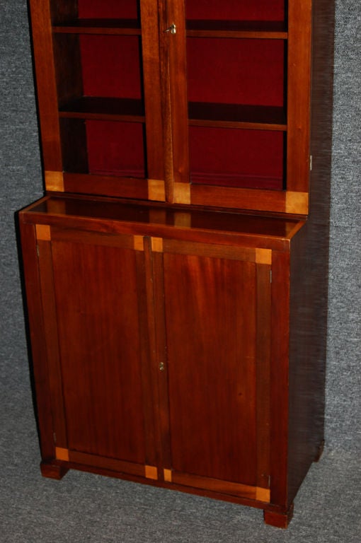 19th Century Period Swedish Empire Bookcase Cabinet Cabinetmaker's Sample