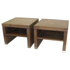 Pair of Limed Oak Widdicomb Tables Pair of Limed Oak Widdicomb Tables