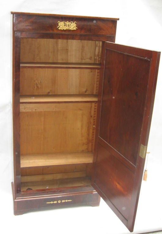 French Empire Mahogany Side Cabinet