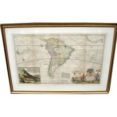 19th C. South American Map