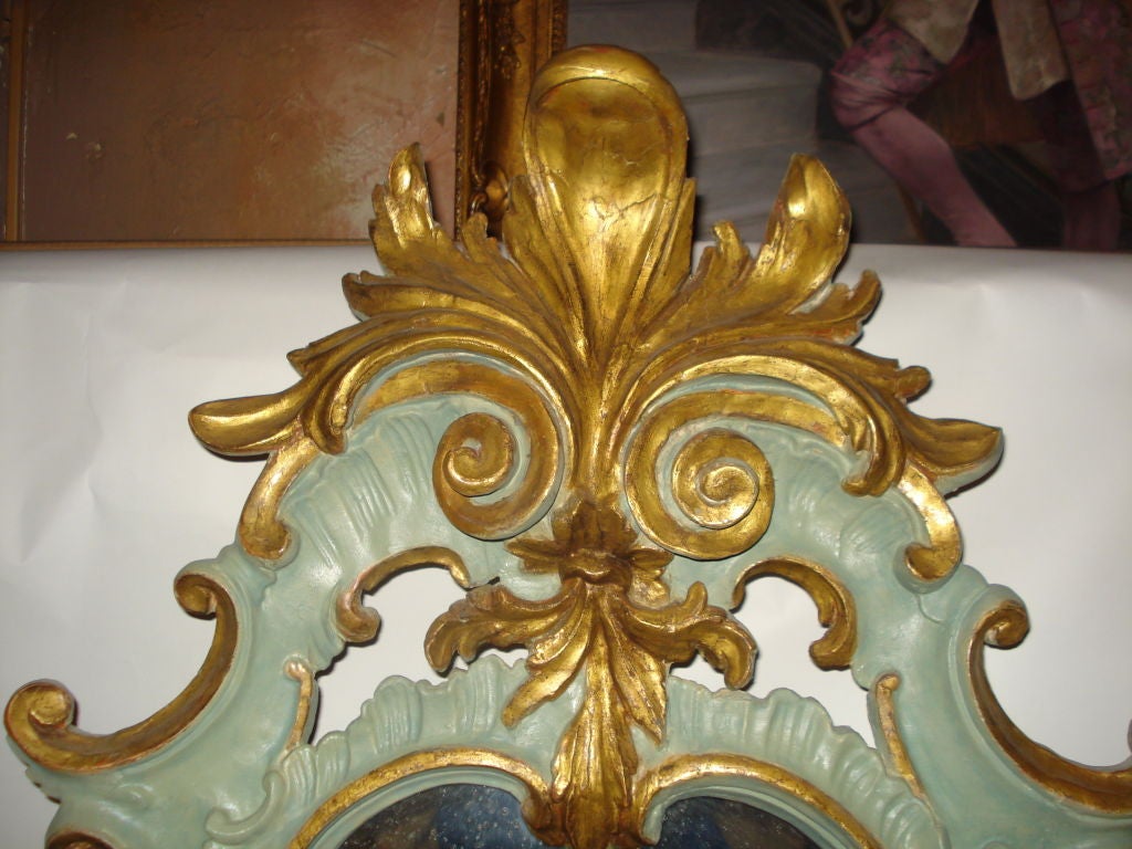 Baroque Style Painted Mirror