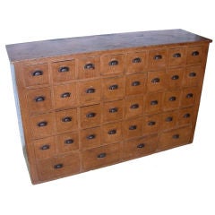 Used Grain Painted 36 Drawer Apothecary