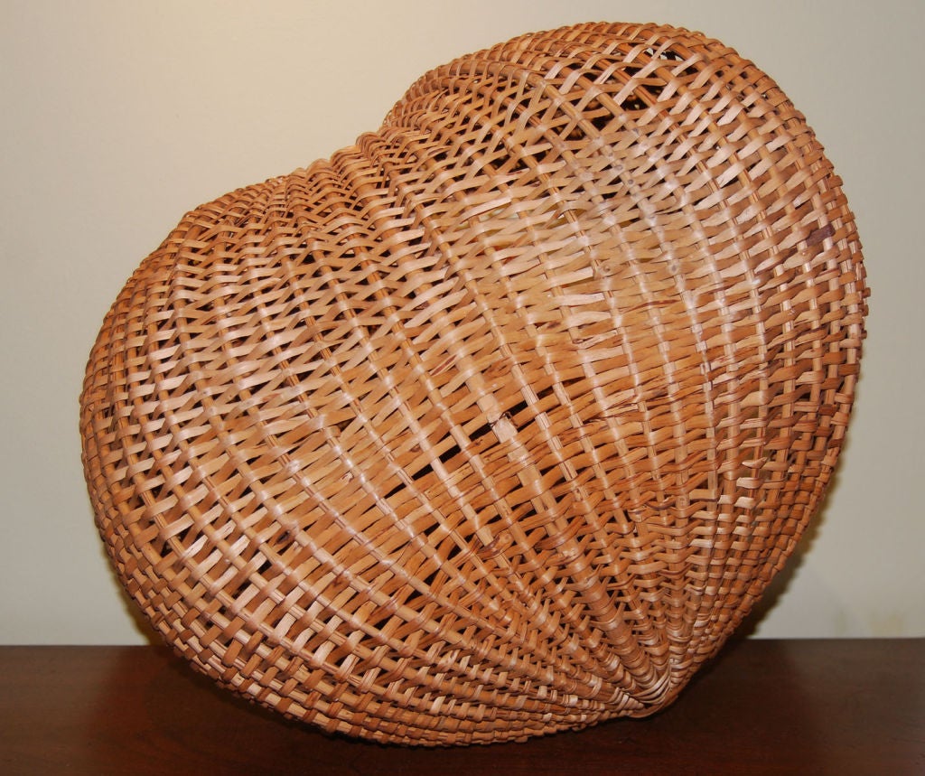 19th Century Rare Double-Lidded Buttocks Basket