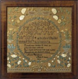 New Hampshire Sampler by Syrena Blanchard, dated 1826