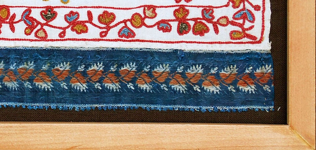 Russian Embroidered Picture, Tver Region, Russia, late 19th Century For Sale