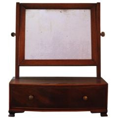 Early 19th Century Dressing Mirror on Stand Antique Early 19th Century Dressing Mirror on Stand