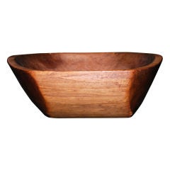 Carved Wooden Bowl, mid 19th century, American