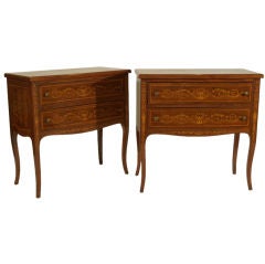 Two Drawer Bachelor Chest in the Italian Regency Style