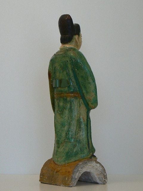 18th Century and Earlier Chinese Figural Roof Tile