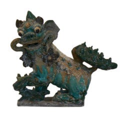 Chinese Ming Foo Lion Roof Tile