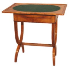Cherry Wood Game Table with Flip Top