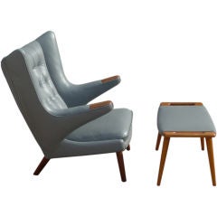Hans J. Wegner Papa chair and ottoman, designed 1951, model no A