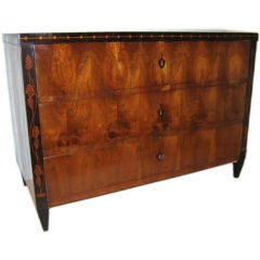 Antique Austrian chest with Chinese ink decor