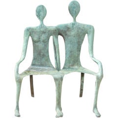 Bronze Sculptural Bench by John Kennedy