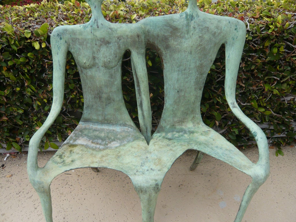 Bronze Sculptural Bench by John Kennedy In Excellent Condition In Cathedral City, CA