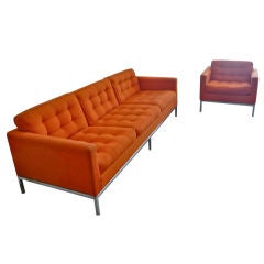Matching Sofa+Chair by Florence Knoll